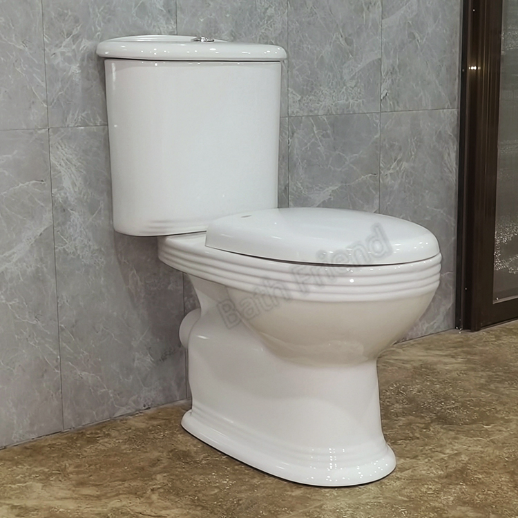CE Certificated Wholesale Bathroom Pedestal Basin Washdown Two Piece Toilet Set