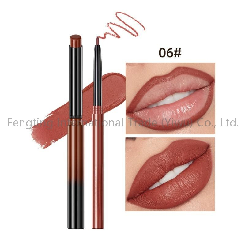 Matte Liquid Lipstick Makeup Set Matte Liquid Long-Lasting Wear Non-Stick Cup Not Fade Waterproof Nude Lip Liner Suit