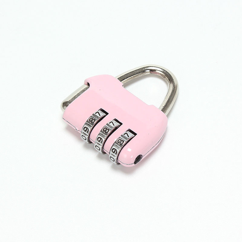Mini Travel Safety Luggage 3 Digital Luggage Code 3 Zinc Alloy Padlock