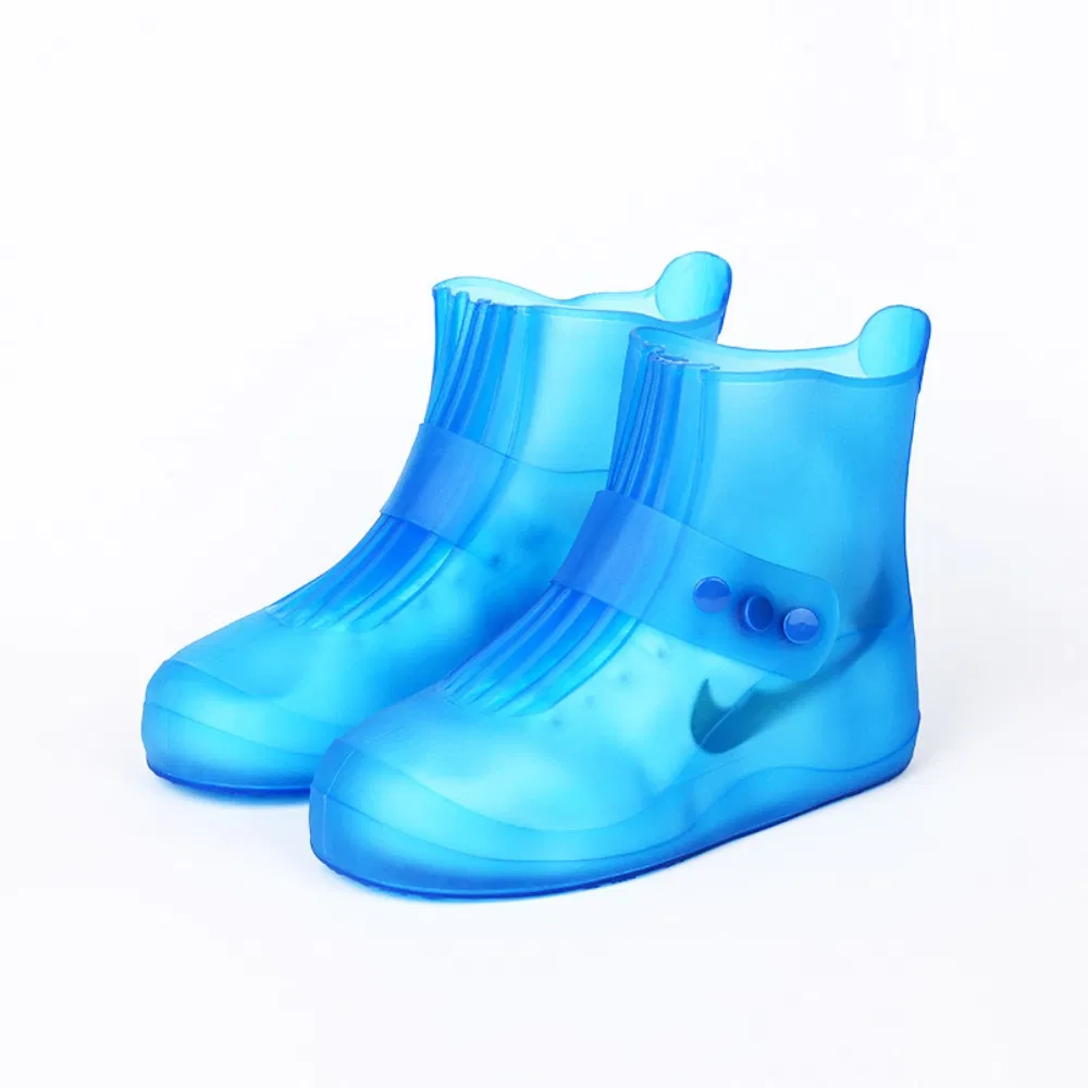 Waterproof Rain Boot Covers, Sand Control Anti-Slip PVC Rubber Sole Snow Boots Reusable Covers for Cycling Camping Fishing Garden Travel Bl23279