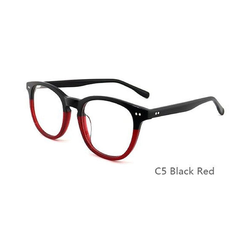 Retro Style Vintage Rivet Hinge Acetate Eyeglass Frames