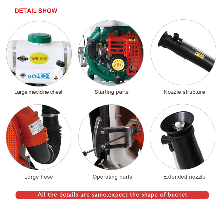 Tea Tree Insecticide Control Knapsack Power Mist Duster Mist Sprayer Machine