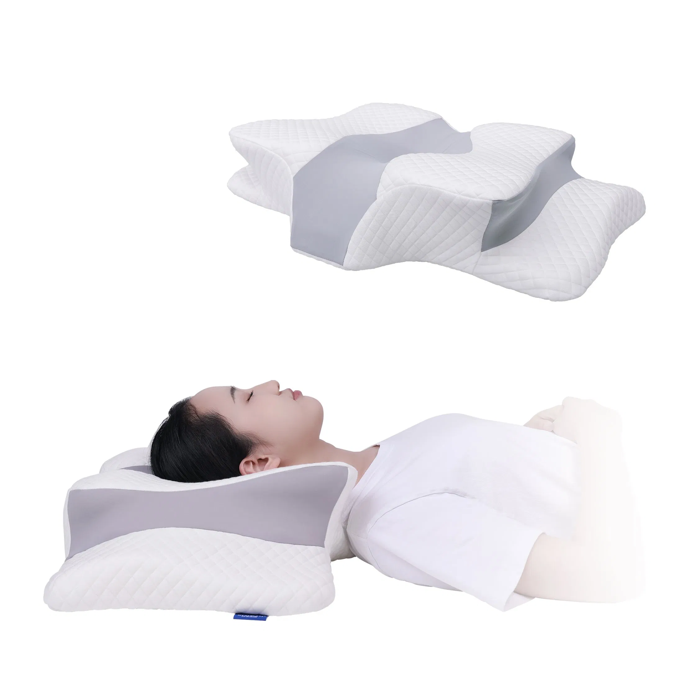 Wholesale Comfortable Anit-Snoring Contour Butterfly Neck Memory Foam Pillow