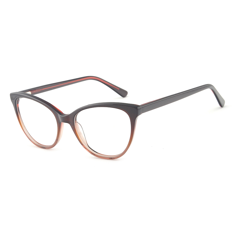 High Quality Wholesale Slim Thin Optical Frame Acetate Round Cat Fashion Eyewear Suppliers for Women Men