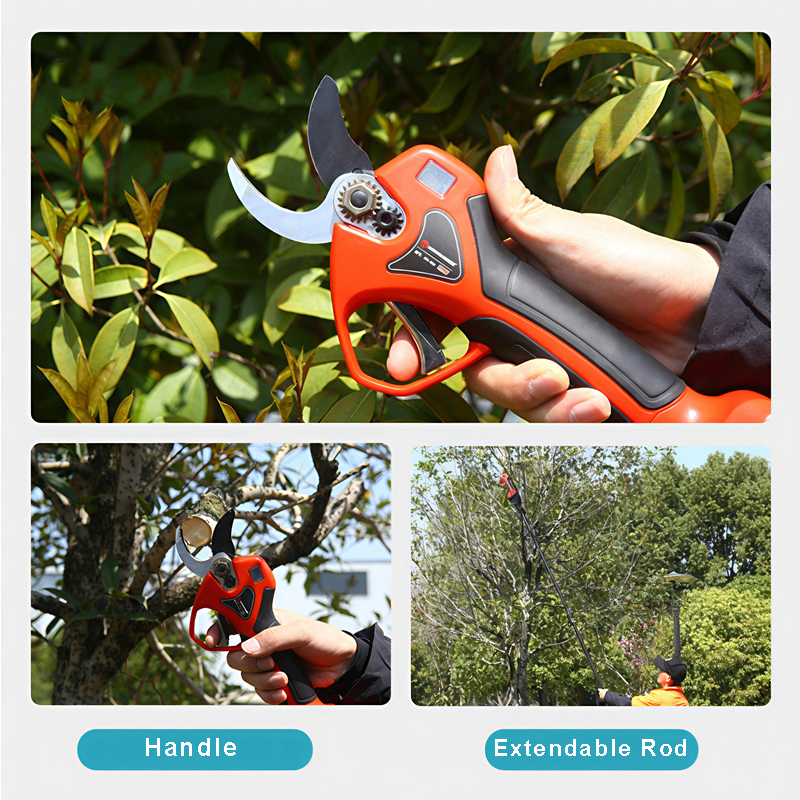 Powered Handheld Cordless Electric Tree Trimmer Branch Cutter Lithium Pruning Shear
