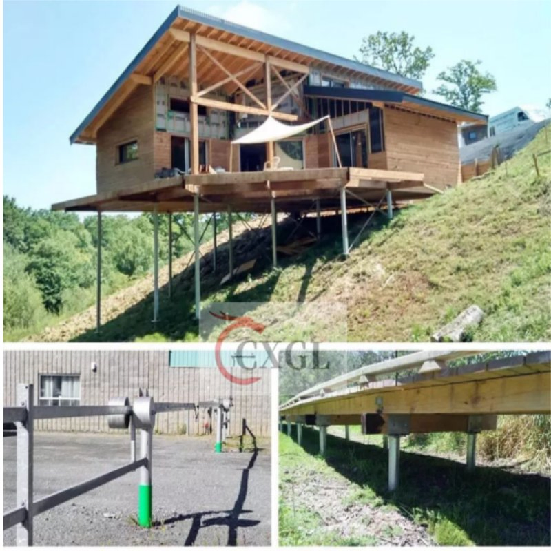 Винтовые сваи с фланцем для заборов и тентов