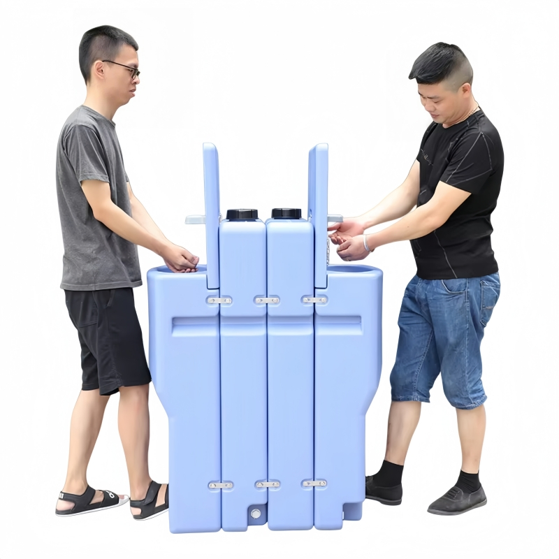 Prefab HDPE Plastic Mobile Portable Foot Operated Hand Wash Station Factory