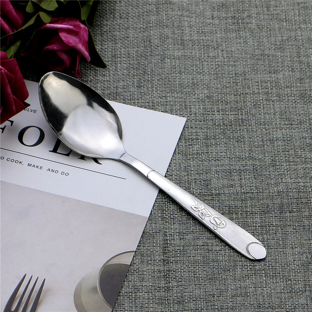 Best Selling Style 27 Grams 12PCS Wholesale Steel Spoon with OPP Bag
