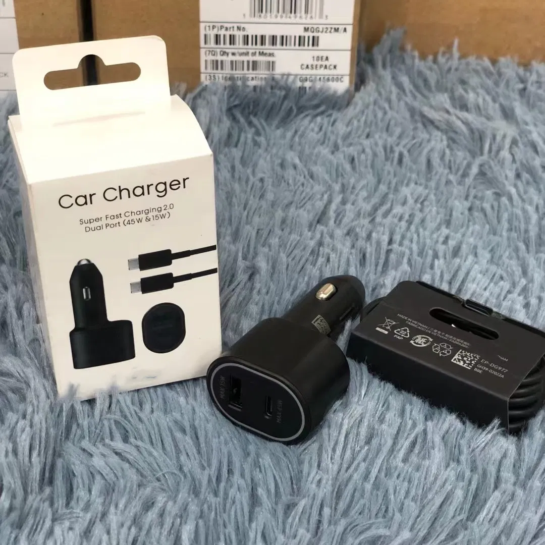 Super Fast Car Charger with USB USB C Port 45W& 15W Fast Charging