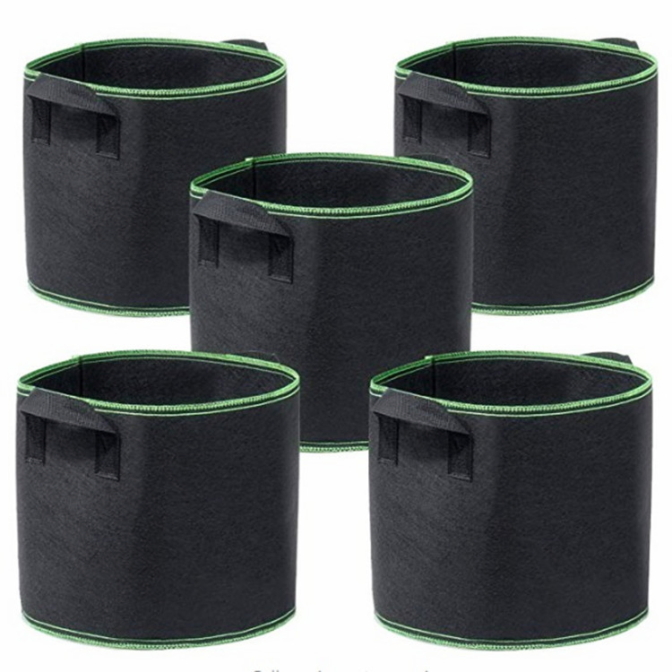 in Stock. Garden Planter Grow Bags 1-300 Gallon Aeration Fabric Pots Container Garden Potato Felt Grow Bag