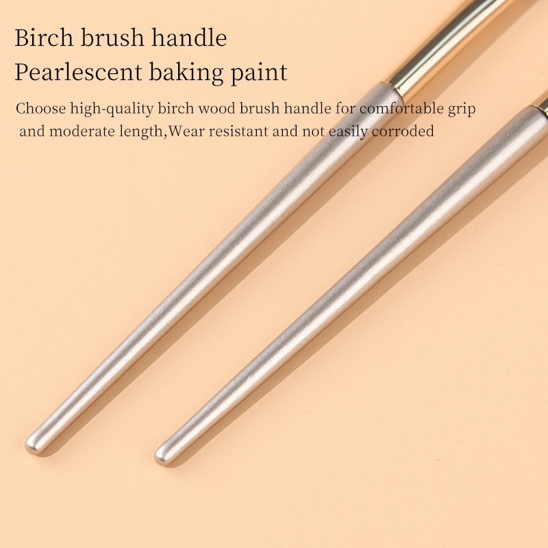 8 PCS Eye Makeup Brush Makeup Tools Eye Makeup Brush Leather Bag Portable Complete Wholesale Manufacturers