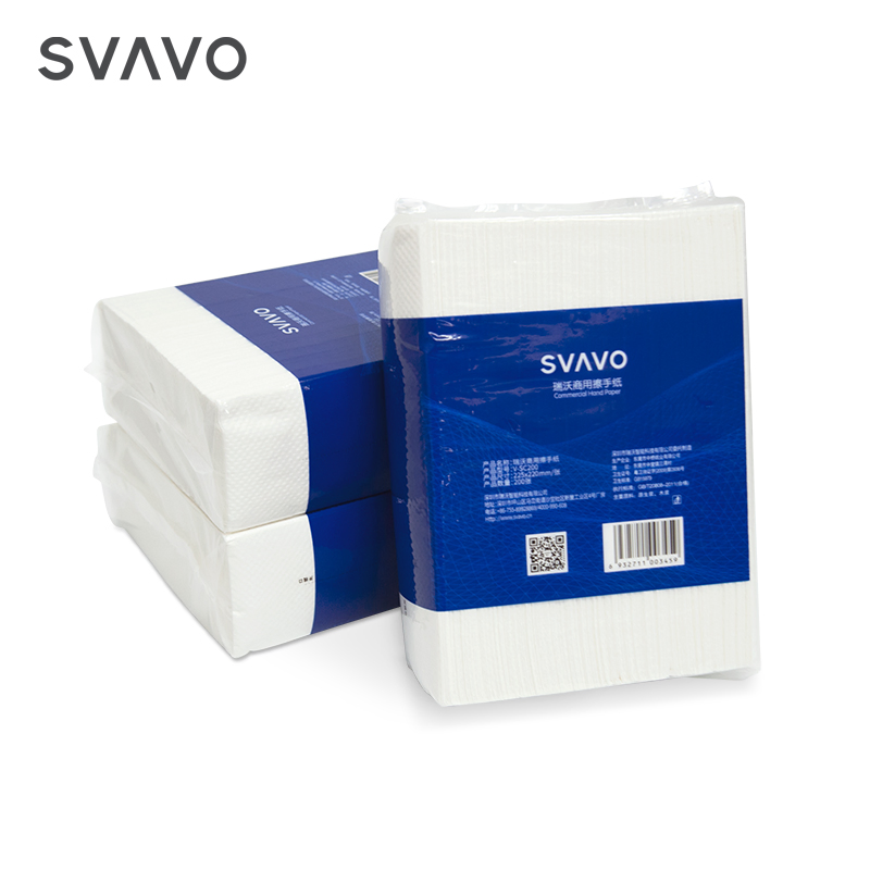 Svavo Cheap Hand Paper 200 Sheet 1 Layer C/V/Z Fold Tissue Paper Multifold Disposable Hand Towel