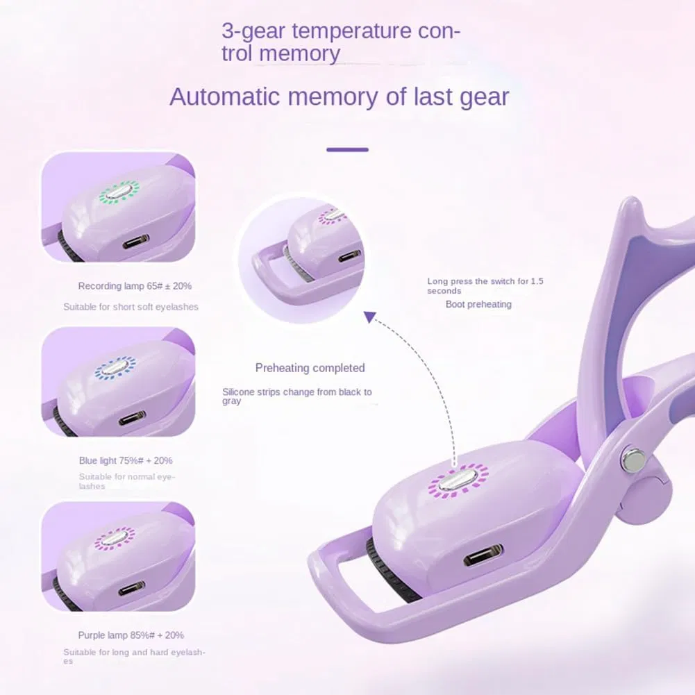 Electric Heated Eyelash Curler - Essential Makeup Tool for Gorgeous Eyes