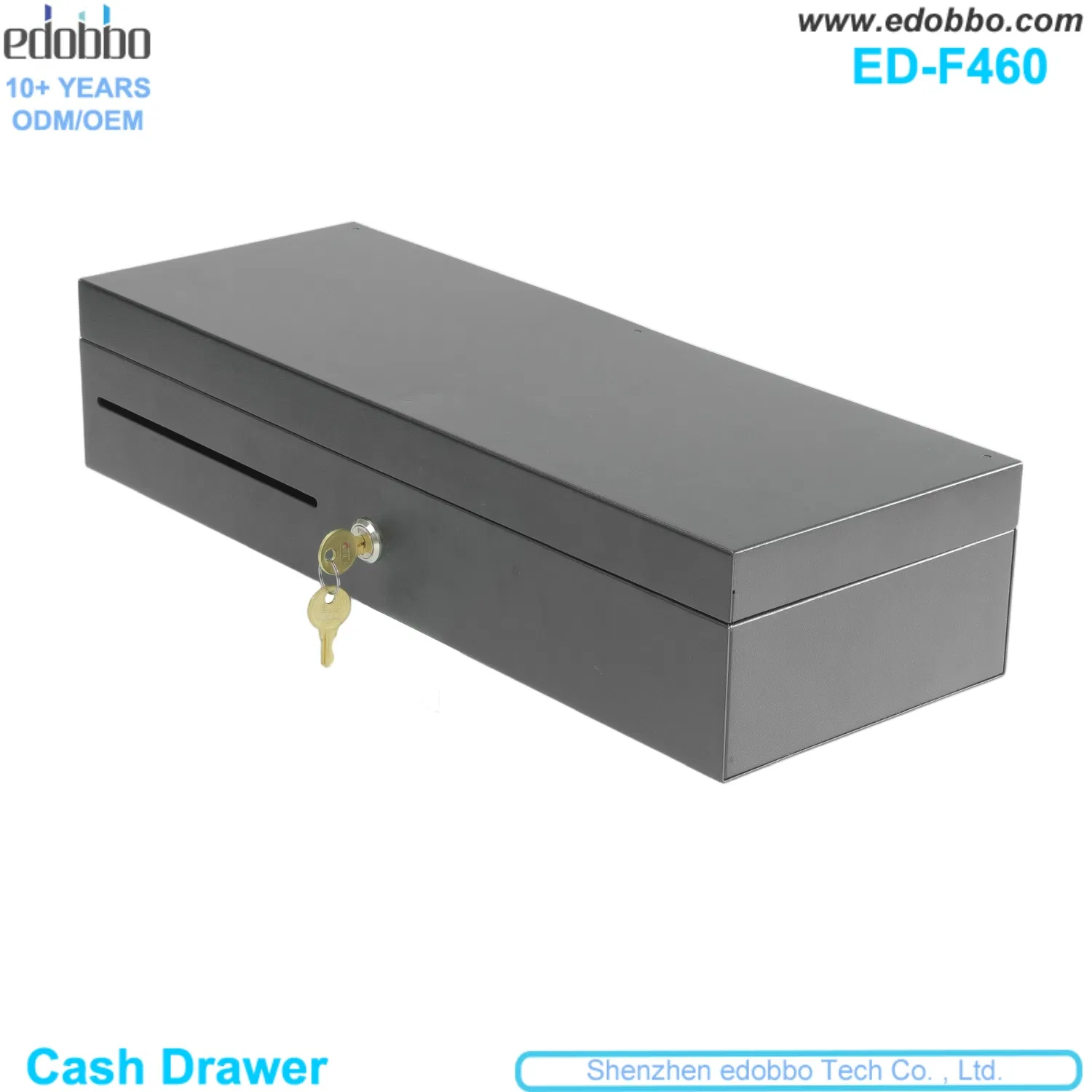 Edobbo Metal Cash Drawer for Supermarkets Shops 6bills 8coins POS Terminal