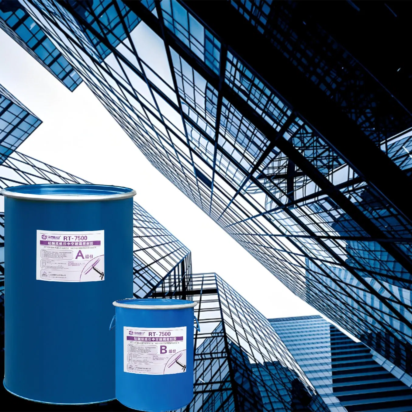 Runtai Manufacturer OEM Two Component Silicone Adhesive for Glass Insulating