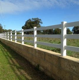 Hot Sale Top Quality 3 Rails Horse Fence White High Quality Vinyl Ranch Fence