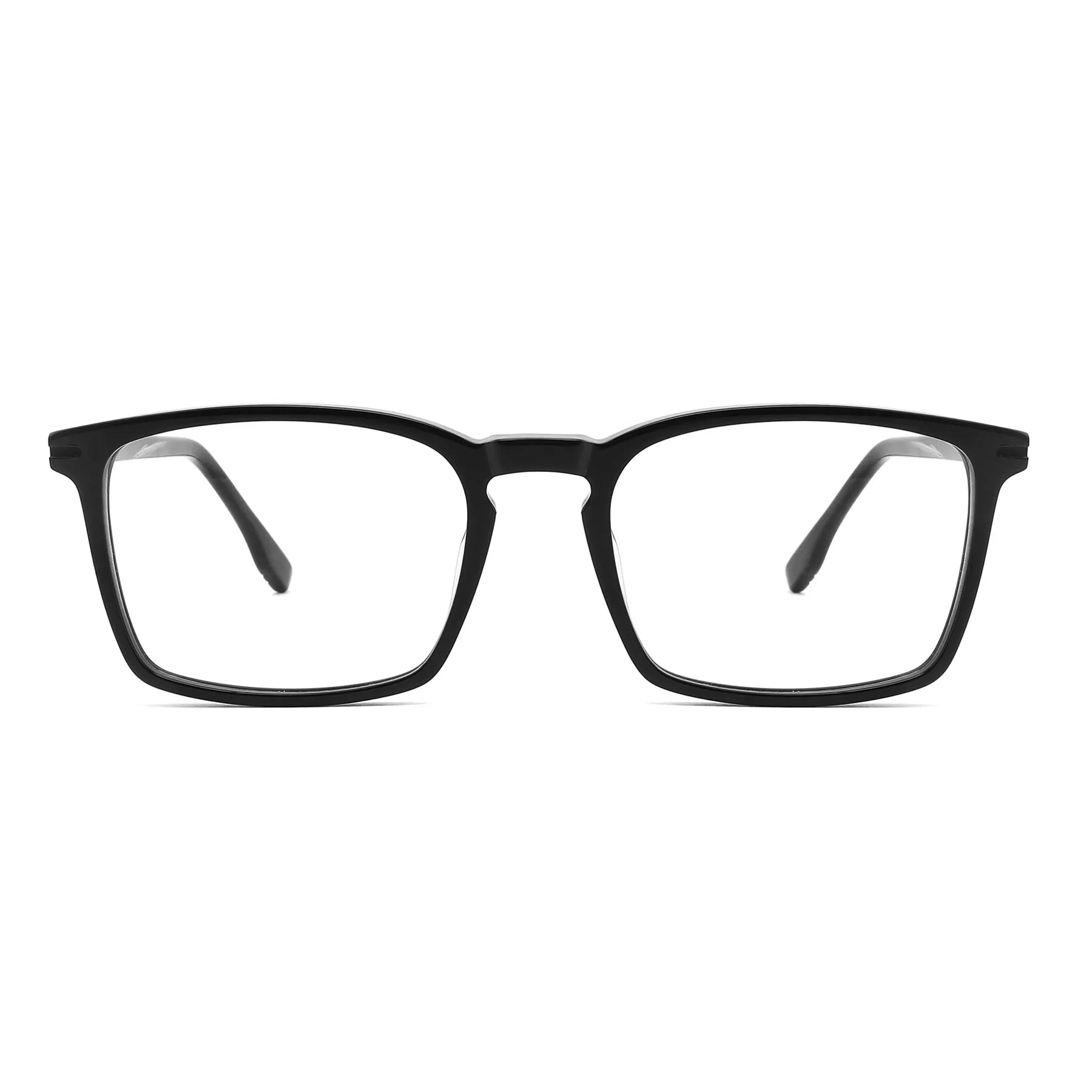 Fashion Style Rectanglar Acetate Eyewear Basis Black Simplicity for Men Optical Frames