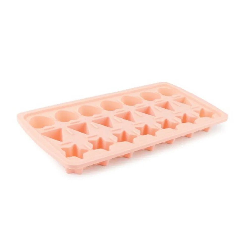 Форма для льда 'Звезда и Сердце' из силикона, 24 ячейки