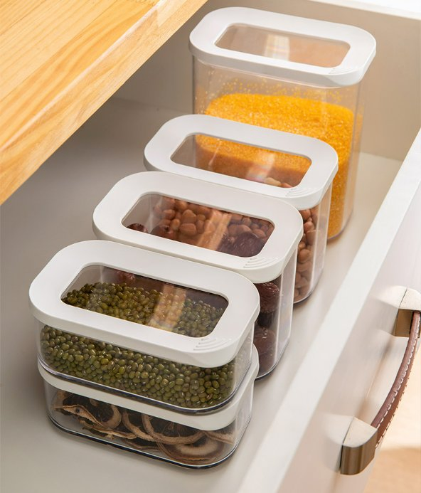 Набор прямоугольных контейнеров для еды 4 шт