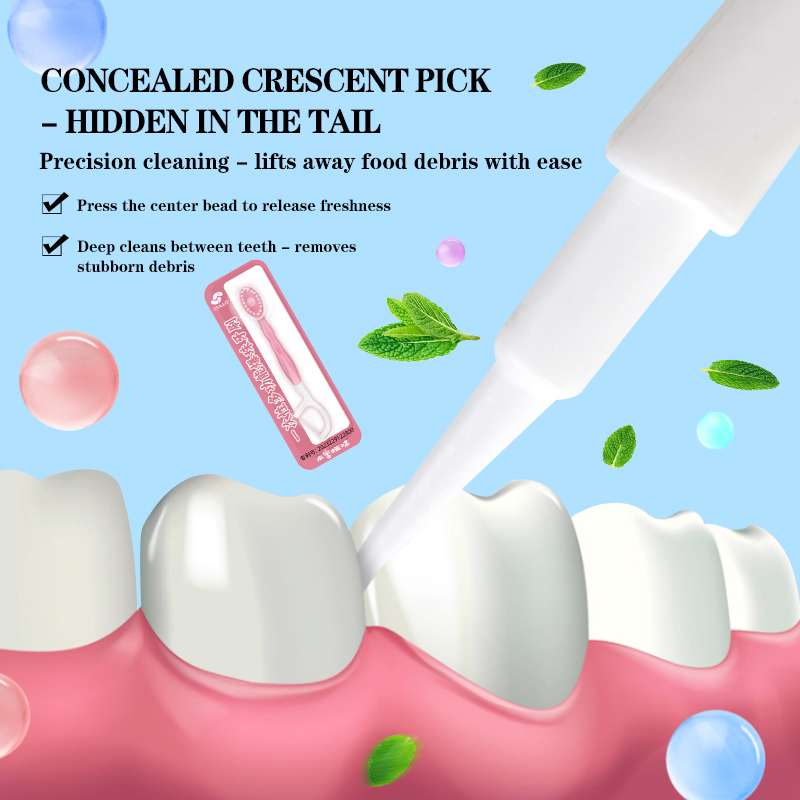 5-in-1 Disposable Toothbrush with Floss Cleaning Capsule Toothpick