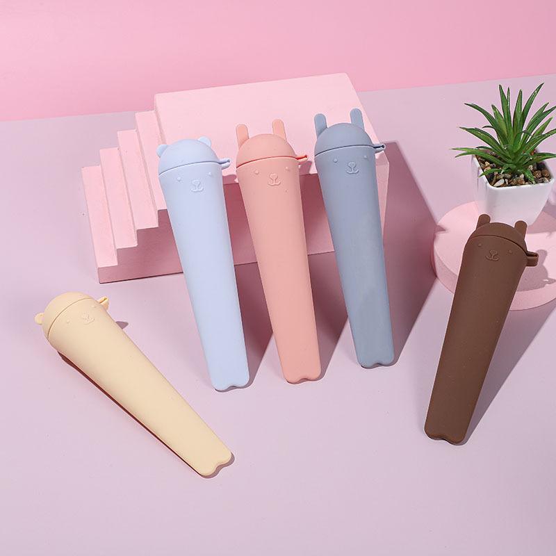 Creative Hand-Held Shape Self-Made DIY Ice Cream Popsicles Mold with Leak-Proof with Lids