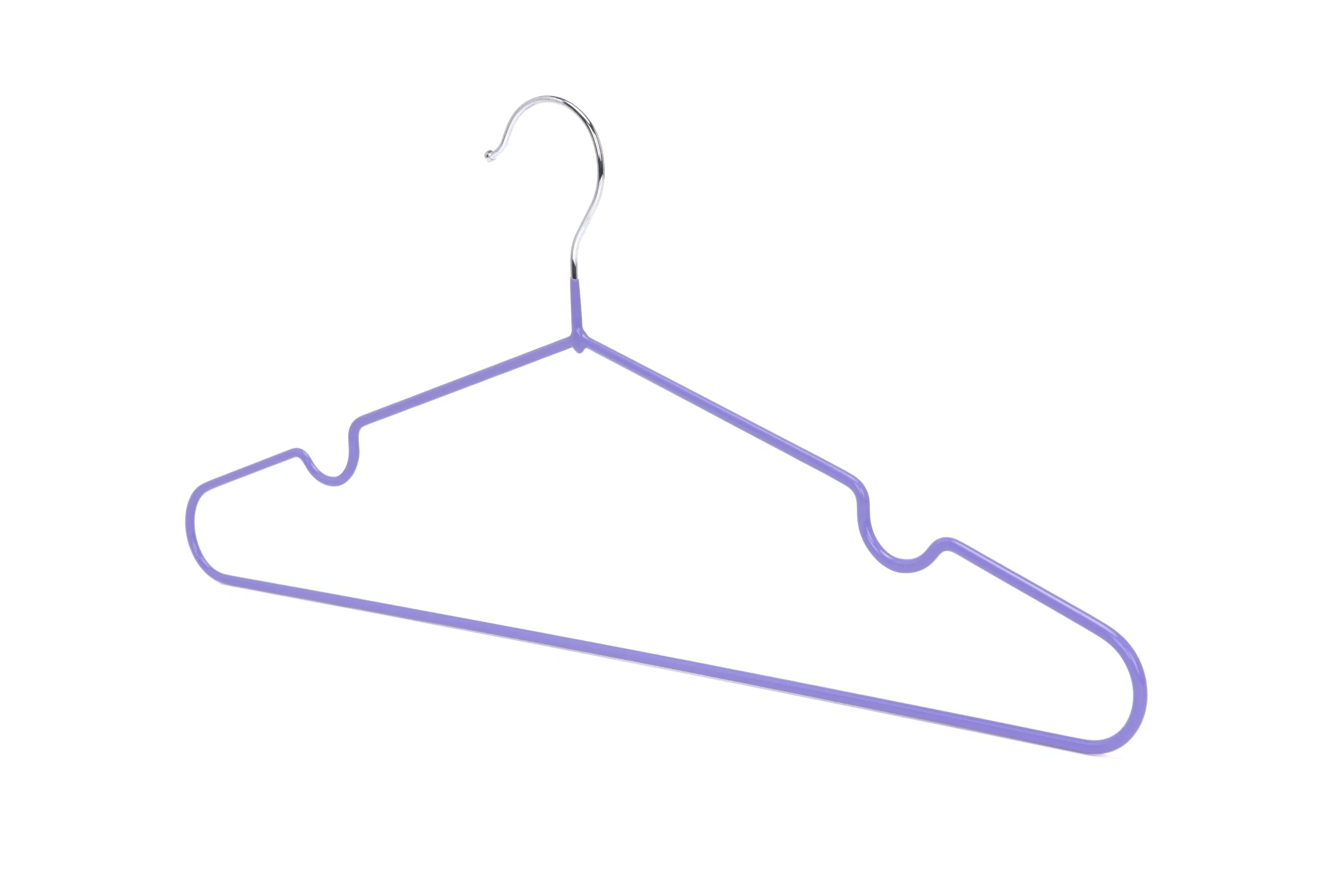 Wholesale Colorful Non-Slip PVC Coated Wire Metal Hanger