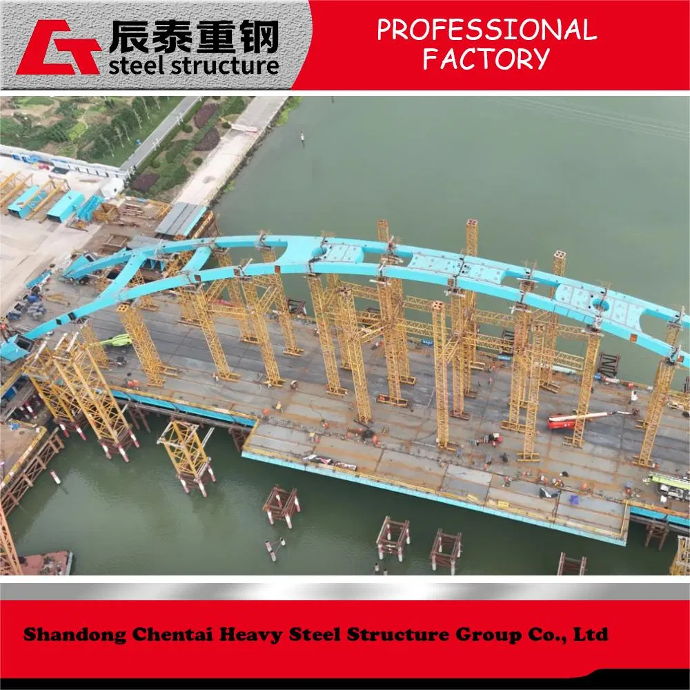 New Design Prefabricated Steel Structure Long Span Bridge Low Cost Steel Pedestrian Bridge