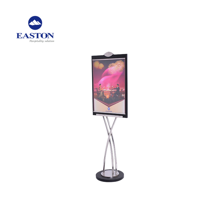 Hotel Custom Golden Stainless Steel Sign Stand Wholesale