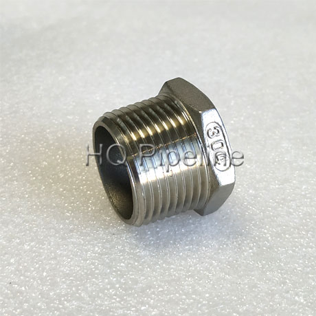 Stainless Steel 304/316 NPT/Bsp Threaded Pipe Fittings with Plug and Bushing