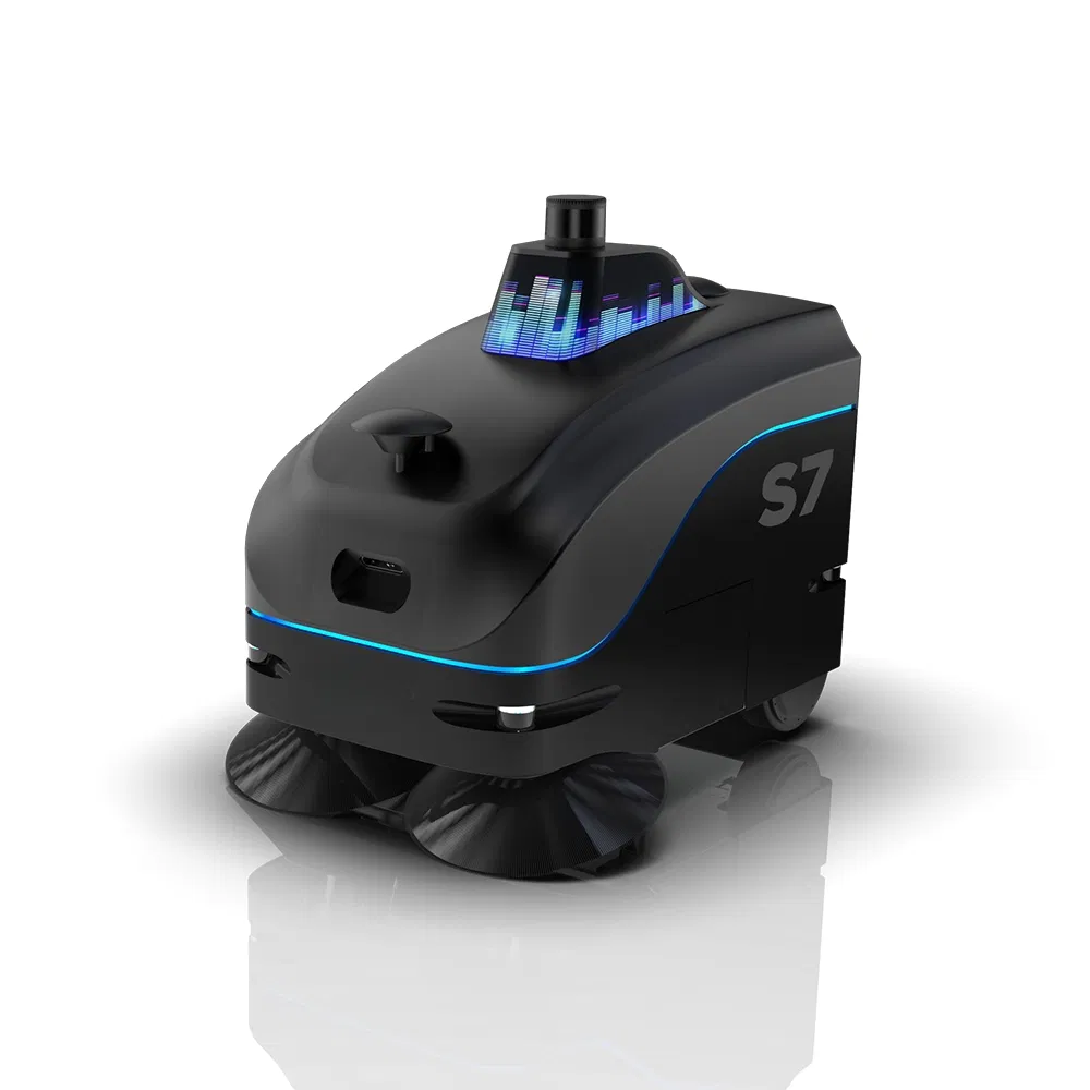 Commercial Lithium Battery Powered Robotic Scrubber Remote Monitoring Cleaning Robot