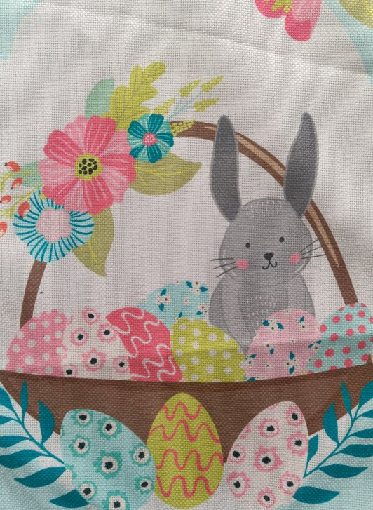 Custom Digital Print Easter Rabbit Table Mat Used for Easter
