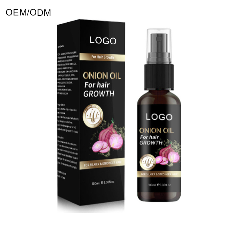 Onion Hair Oil for Promote Thickening Anti Loss Nourishing Hair Growth Oil Organic for Women Hair Treatment Essential Oil