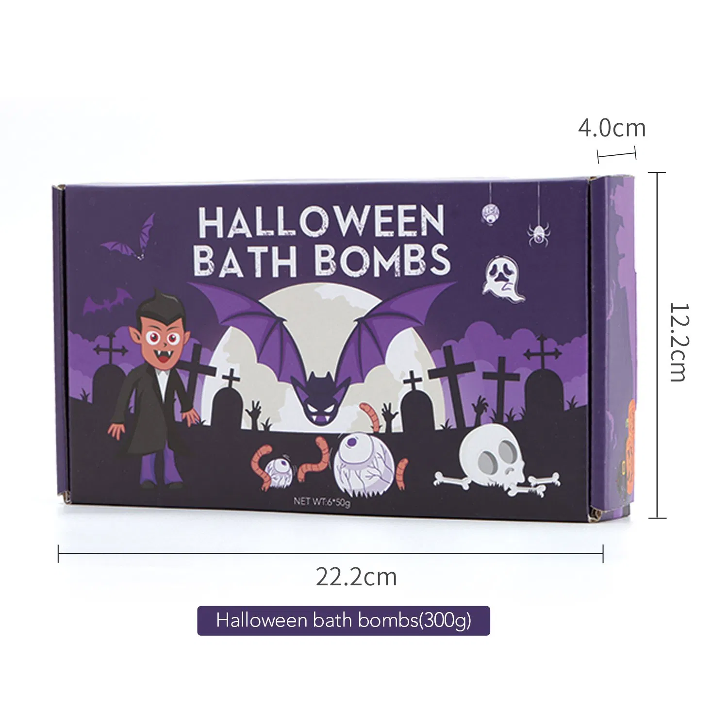 Custom Logo Natural Handmade High Quality Bath Bomb Gift Set for Halloween