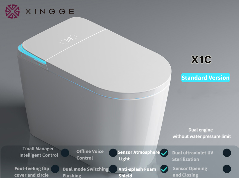 Factory Price Made of China Watermark Certificate Factory High Quality Bathroom Wc Toilet Hot Sale Sanitary Ware Single Smart Toilet