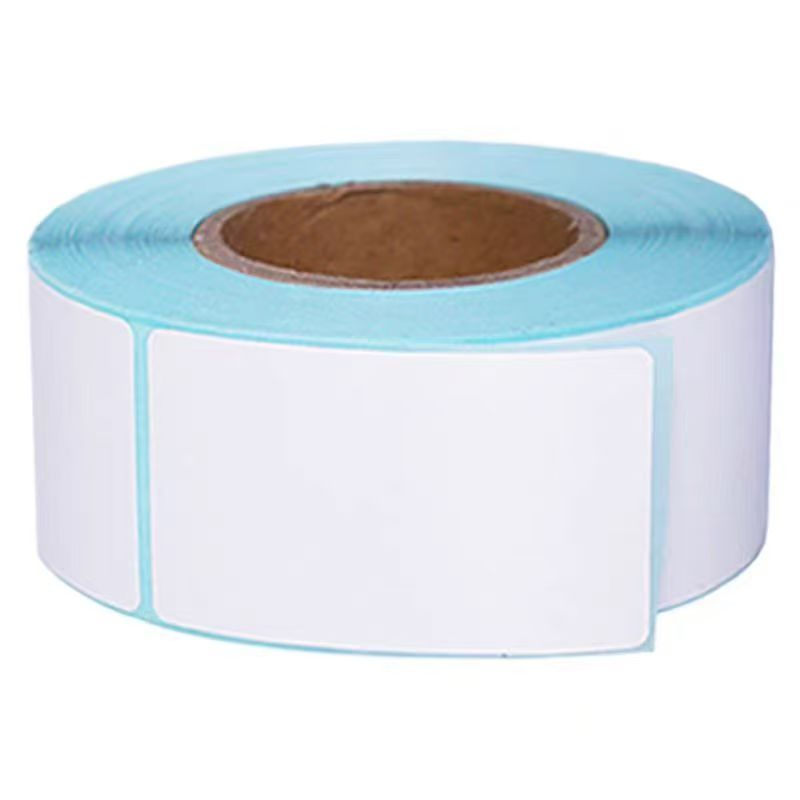Customizable White Self-Adhesive Label Paper Roll for Supermarket