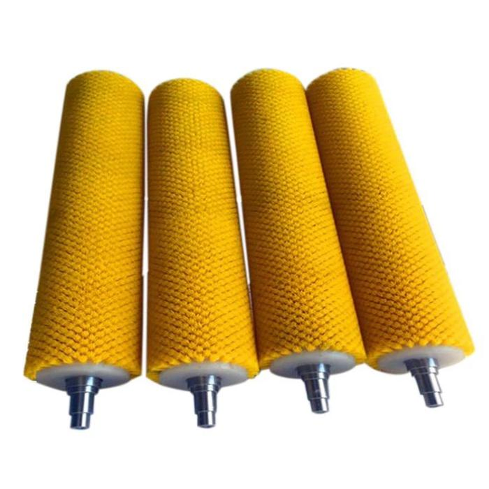 Customized Industrial Nylon Bristle Cleaning Roller Brush Cylindrical Wire Brushes Roller