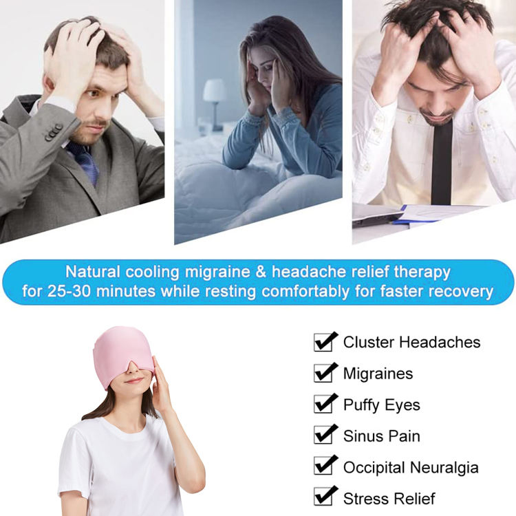 Trending Products 2023 New Arrivals Ice Head Wrap Migraine and Headache Relief Cap