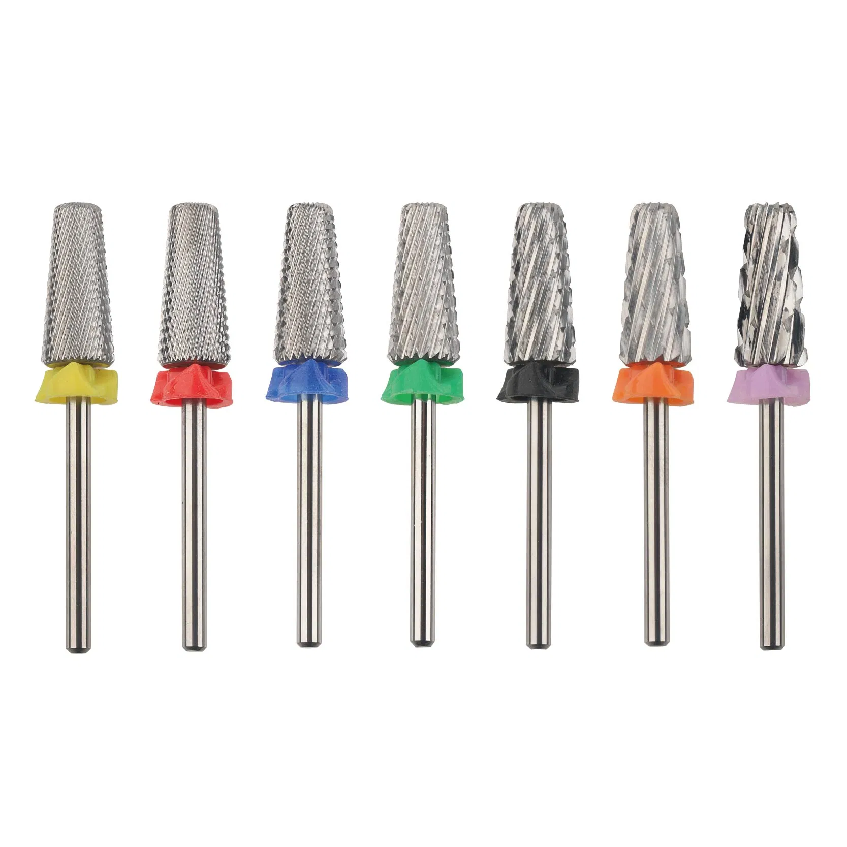 Gel Cleaning E-File Cross Cut 2 Way Tapered Carbide Nail Drill Bit Milling Cutter