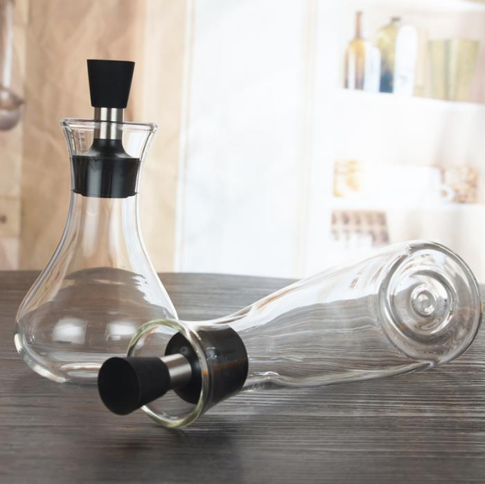 Olive Oil Pot Dispenser Bottles High Borosilicate Glass Storage Bottles & Jars Cover Handmade Customized Package Multifunction