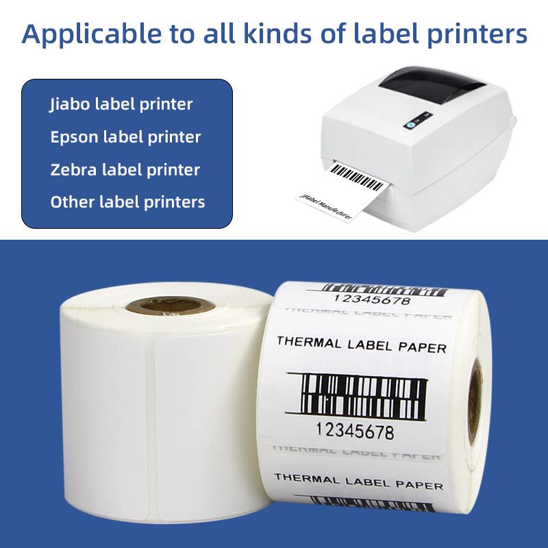 Premium Quality White Direct Thermal Barcode Label Rolls for Wholesale