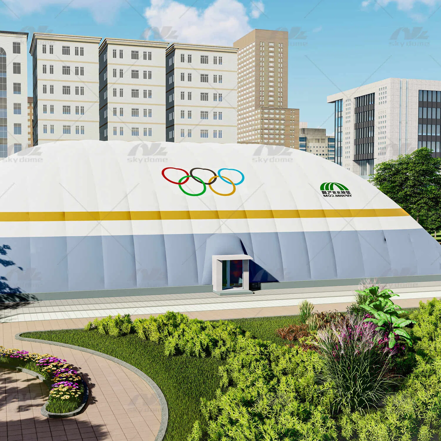 Velodrome Sports Park Air Domes for Community Athletics