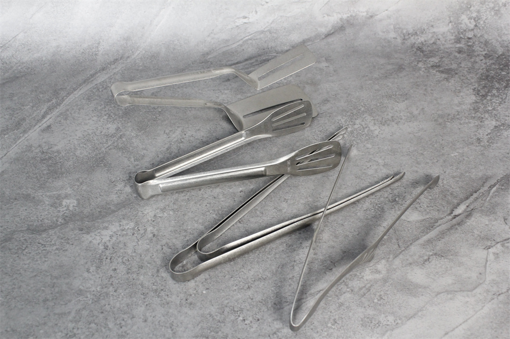 Camping Outdoor Barbecue Tools Stainless Steel Clip Clamps Kitchen Food Serving Tong