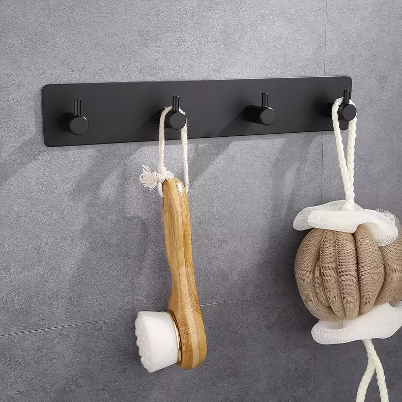 Factory Custom Hotel Bathroom Robe Hook Bathroom Accessories Set Metal Hooks for Clothes Hanger Wall Hooks & Coat Racks