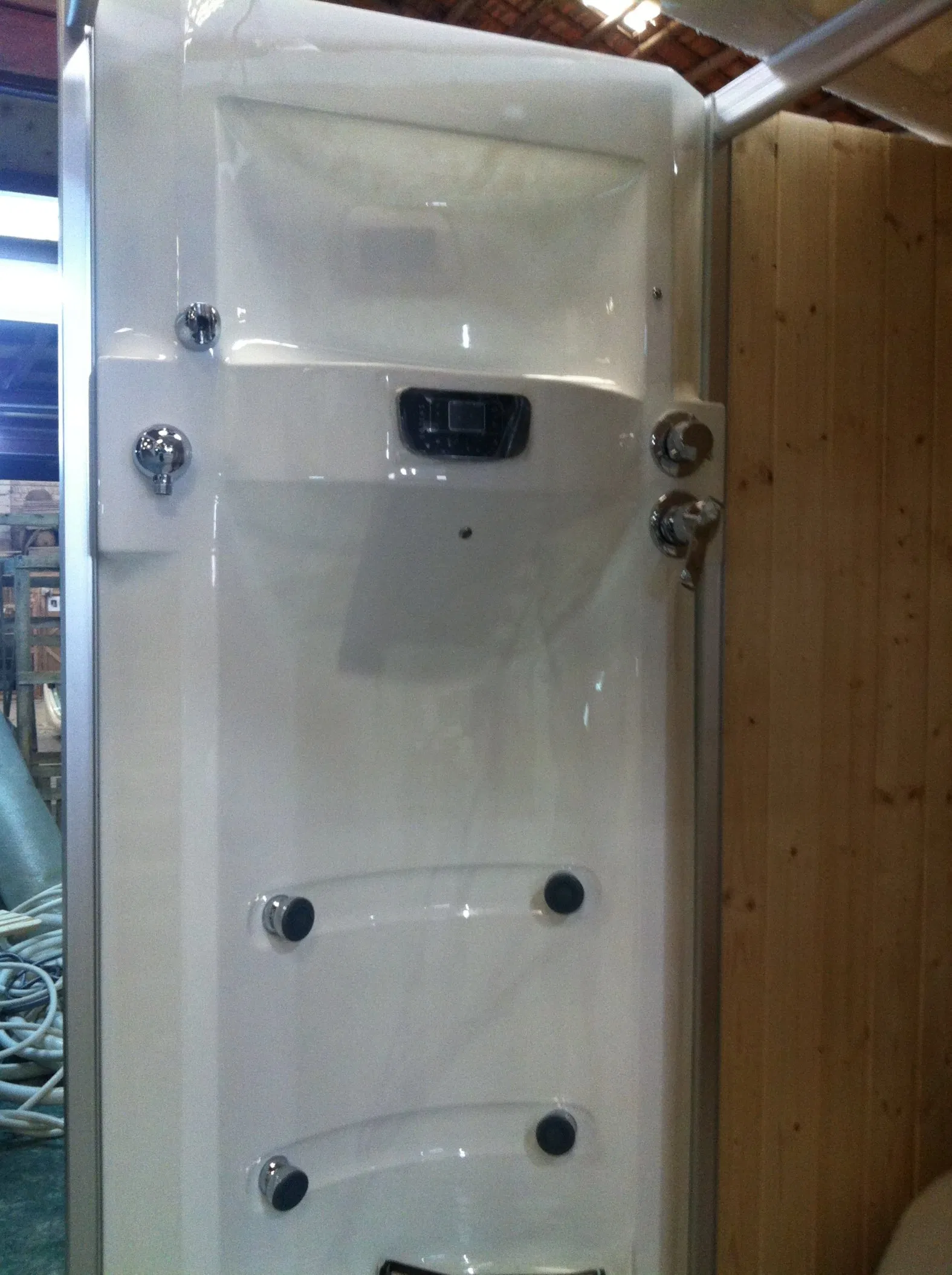 Indoor Computer Control Wood Wet Steam Shower and Sauna Rooms