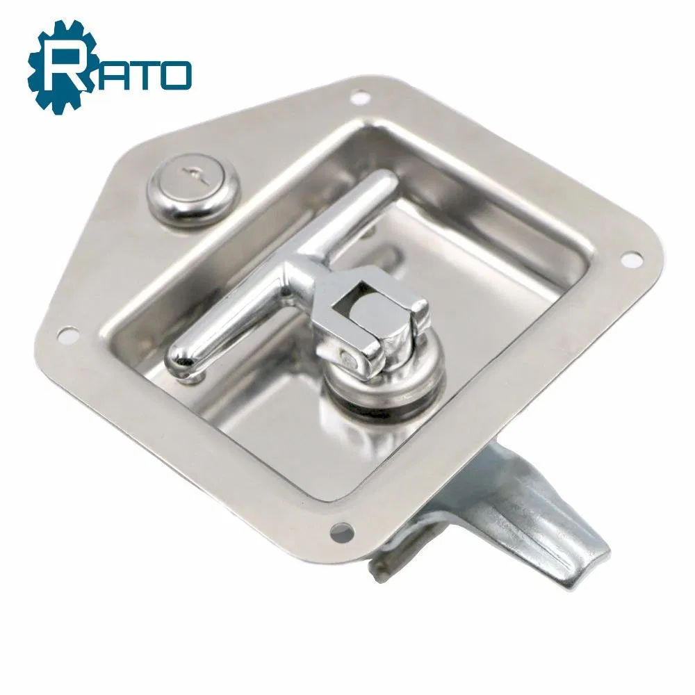 Stainless Steel Folding T Handle Tool Box Latch Paddle Truck Door Tool Box Lock