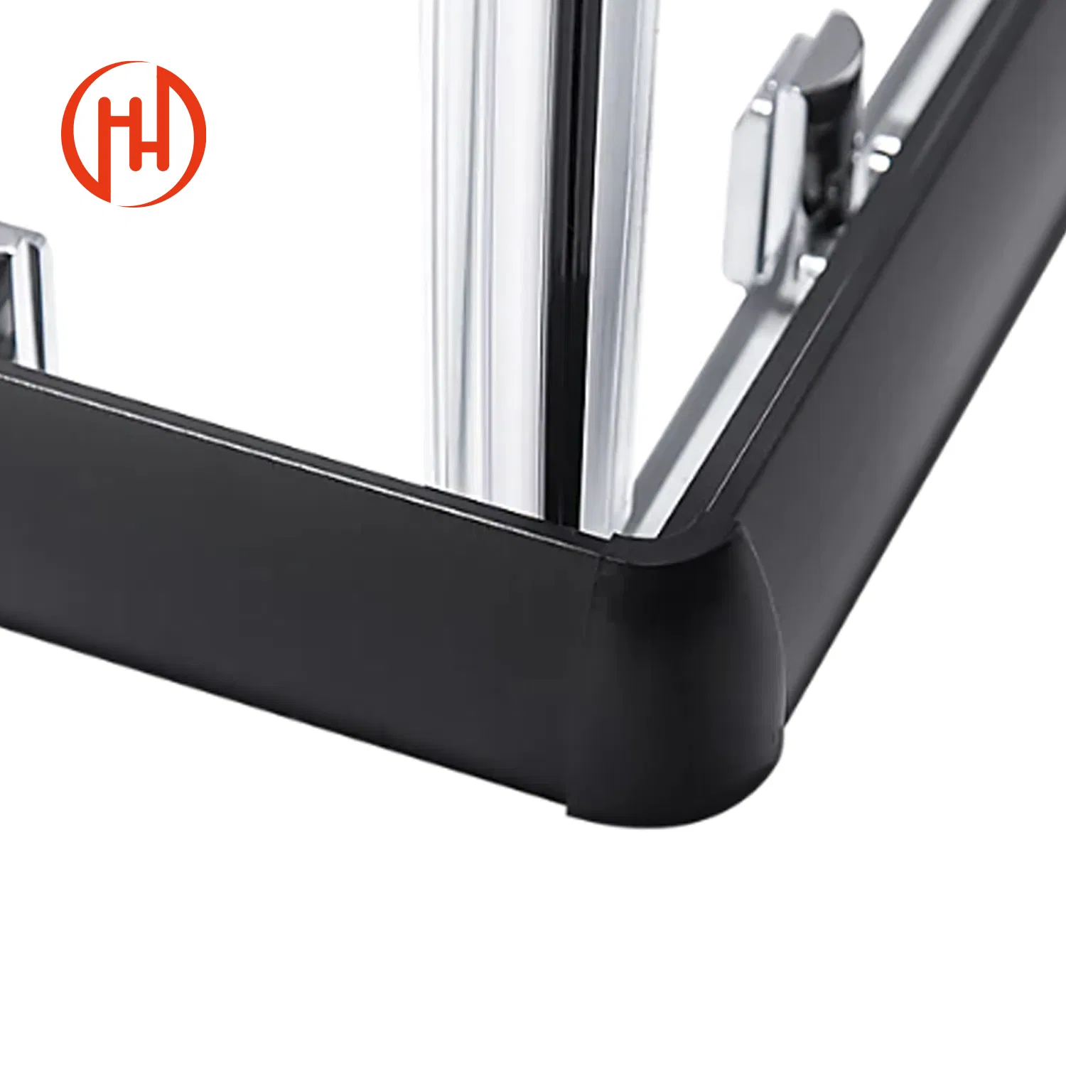 Shower Cabin Doors Aluminum Frame for Tempered Glass Bathroom Folding Door