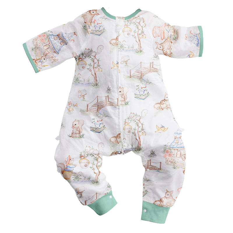 OEM ODM Kids Sleep Sack Multiple Pattern Peppermint Fabric Baby Sleeping Bags