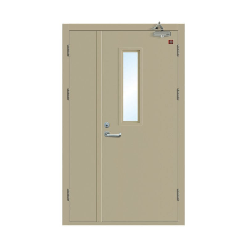 Premium Fire Resistant Metal Exit Door for Hospitals and Hotels