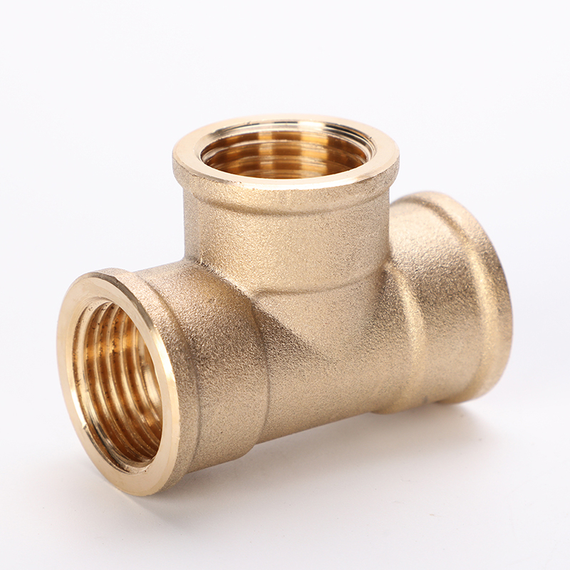 Brass Female Thread Tee Full Sizes Pipe Connectors