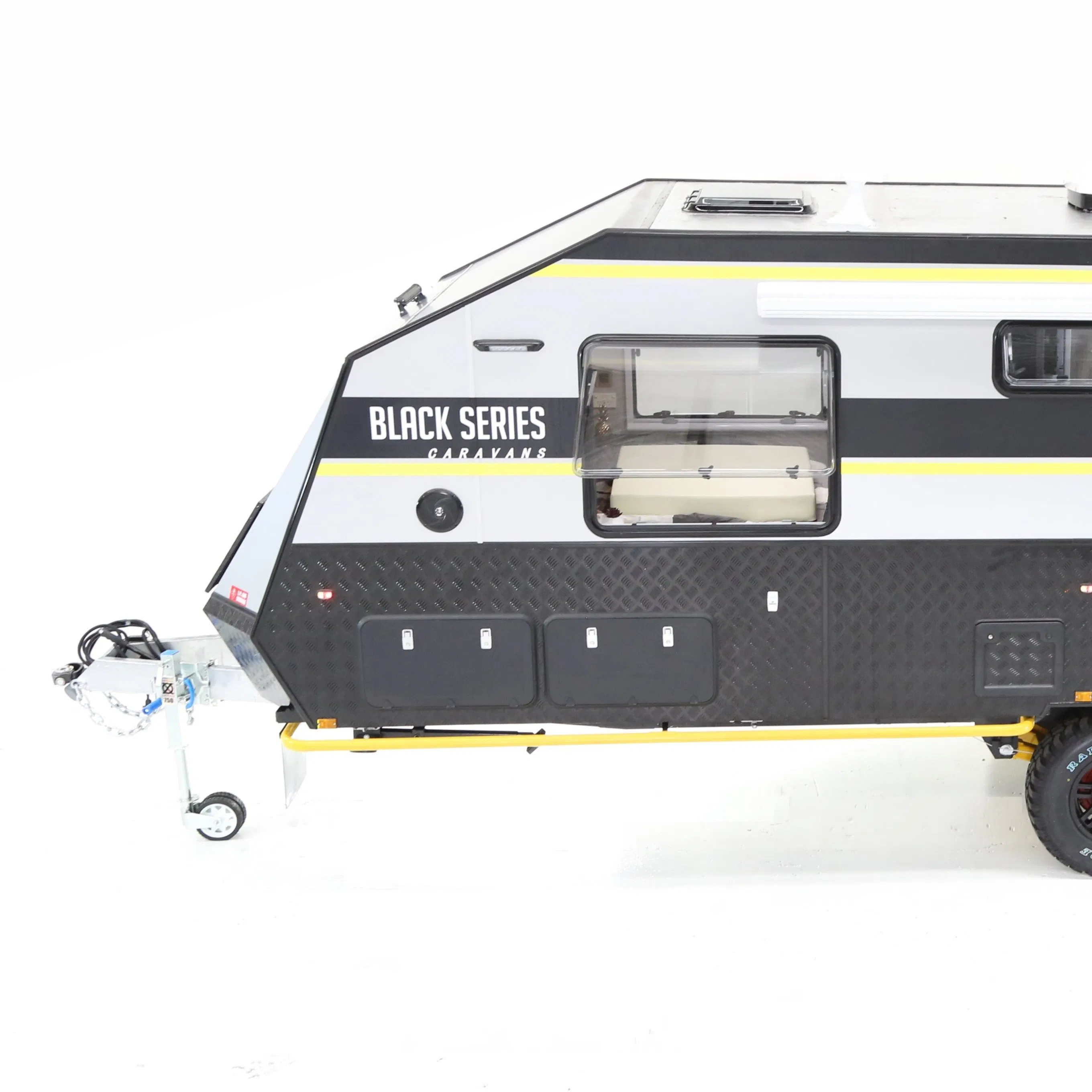 Best Black Series Independent Suspension Camper Caravans off Road Caravan RV Travel Trailer Caravan Hq21